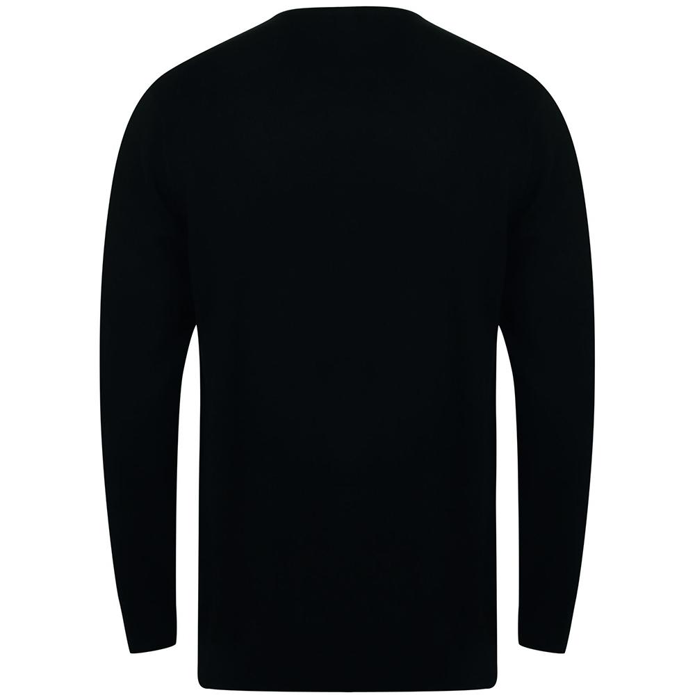 Henbury Mens Crew Neck 12 Gauge Fine Knit Jumper / Sweatshirt