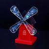 1 Sett DIY Vindmølle Ornament Silikonform Håndlaget Roterende Vindmølle Figur Skrivebordsdekorasjon Håndverk Laging Epoksyharpiks Støpeform