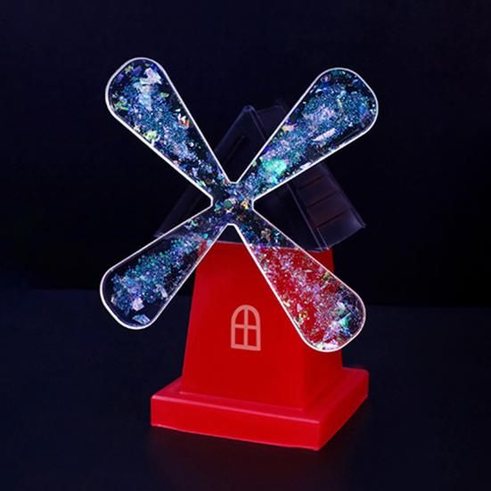1 Sett DIY Vindmølle Ornament Silikonform Håndlaget Roterende Vindmølle Figur Skrivebordsdekorasjon Håndverk Laging Epoksyharpiks Støpeform