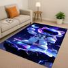 3D Cartoon Astronaut Weltraumfahrer Planet Wohnzimmer Rutschfester Teppich für Schlafzimmer Spielzimmer Sofa, Heimdekoration Fußmatte Weihnachten