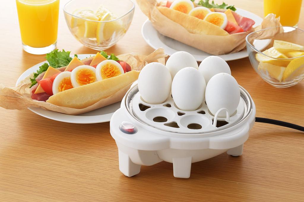 Maruyama Giken Petit Plaisir Electric Boiled Egg Maker with Steaming Plate Steamer Steamer Shumai Shumai Egg Steamer White Boiled Egg Maker PDY-30