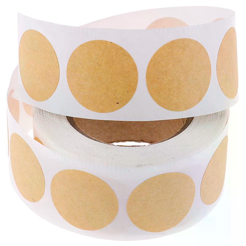 500pcs Blank round Craft Stickers DIY Sealing Labels for Package Crafts