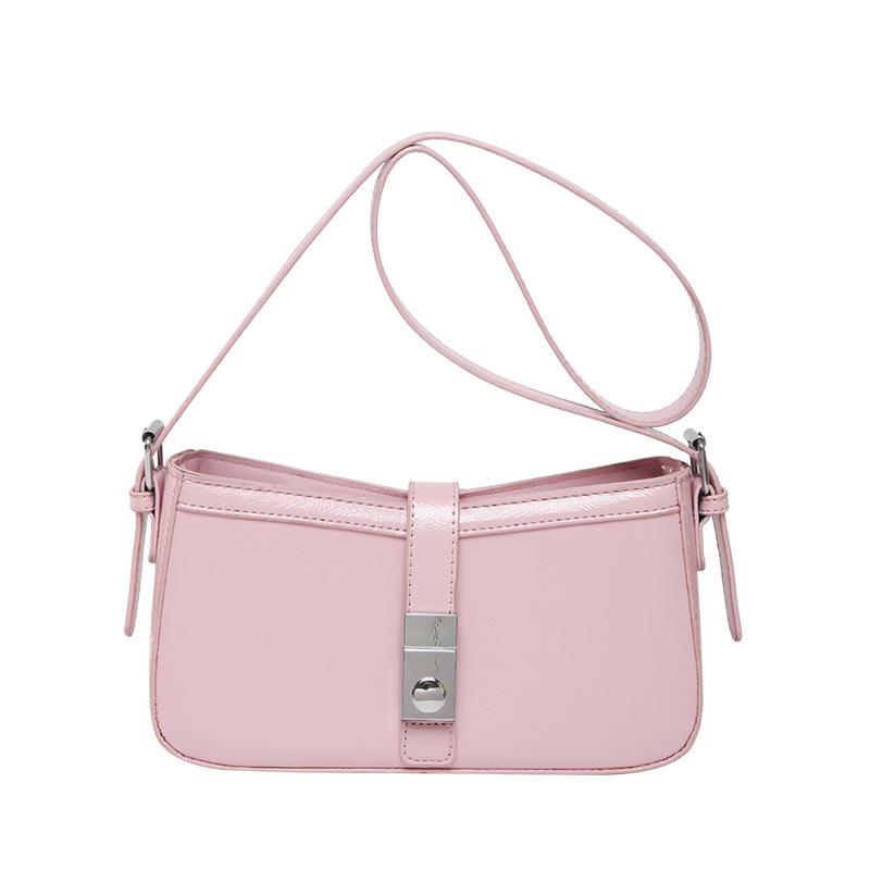 Trendy new Korean temperament advanced sense simple underarm small square bag versatile fashion women's commuter style messenger bag