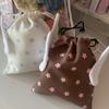Drawstring Bag Plush Wing Cosmetic Bag Star Pattern Makeup Bag Portable Storage Bag Organizer Bag
