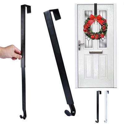 1/2Pcs Adjustable Christmas Wreath Hanger Rustproof Corrosion Resistant No Drill Installation
