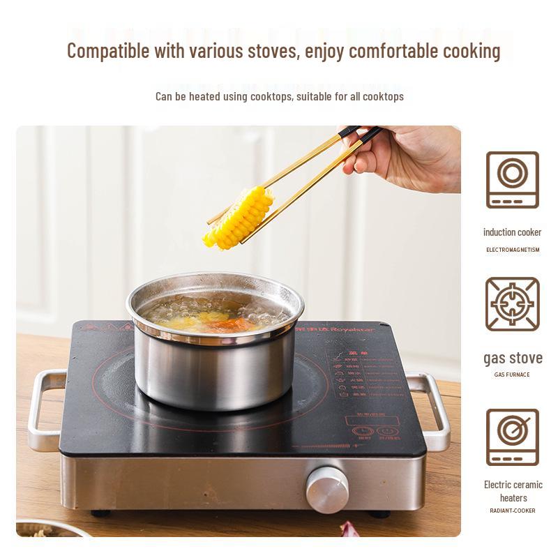 304 Edelstahl Aufbewahrungsschale für Lebensmittel - Lebensmittelqualität, Kühlschrankgeeignet, Versiegelter Behälter für Obst und Suppen