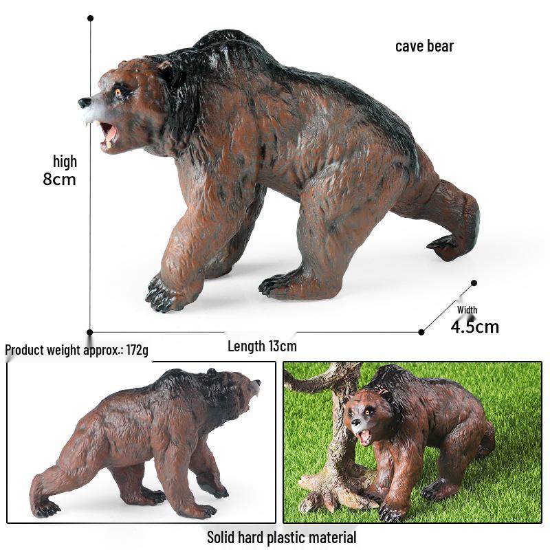Cognitive Learning Toy: Pleistocene Cave Bear Model for Children