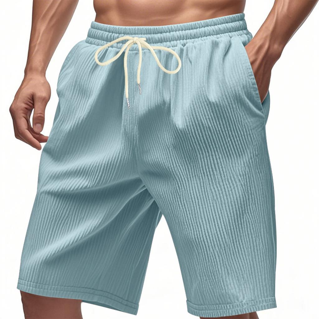 Men's Loose Corduroy Trendy Beach Sports Shorts