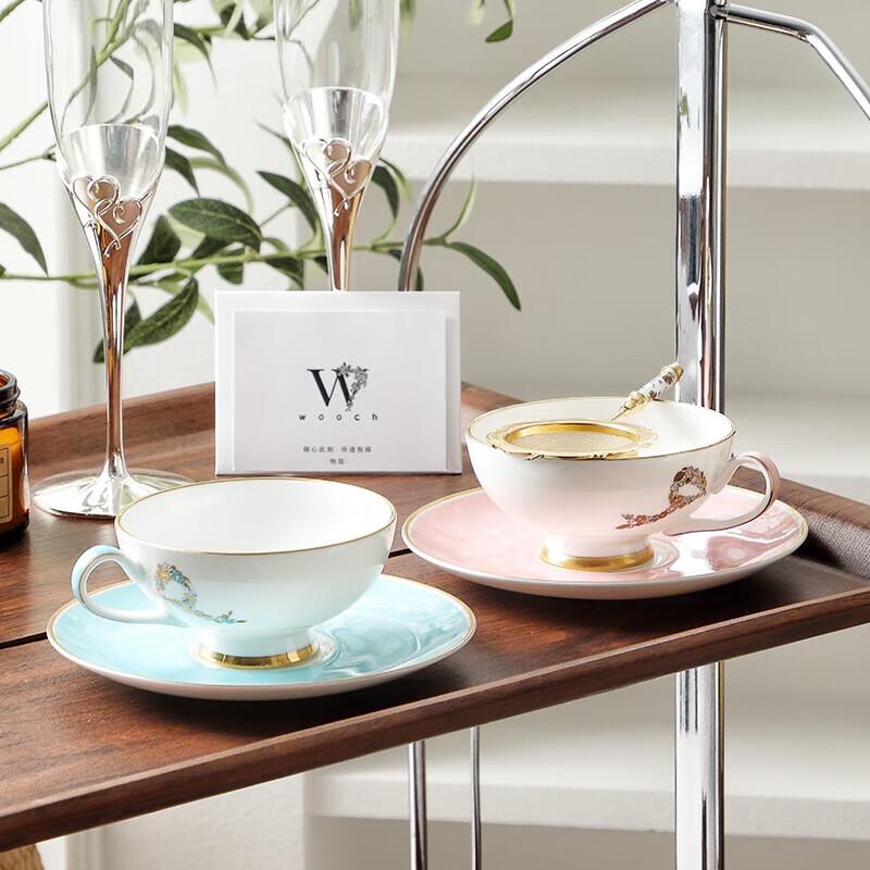 WOOCH Bowknot Luxury Ceramic Cup and Saucer Gift Set