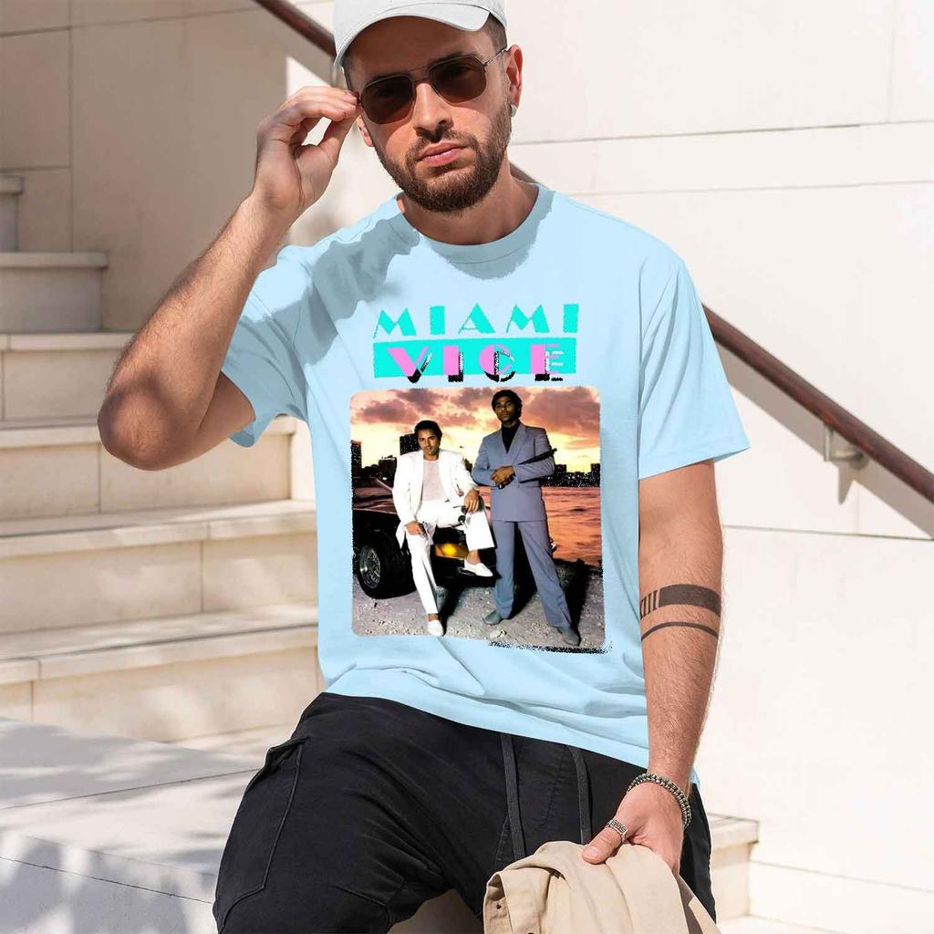 2026 New Model Vice V3 T Shirt White Movie Poster Design Streetwear Unisexs Clothing And Unisexs Clothing Tshirt Summer New T Shi