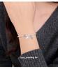 Cui Yan S925 Sterling Silver Korean-Style Beaded Bracelet for Women - Elastic Cord, Wealth Attraction, High-End Feel.