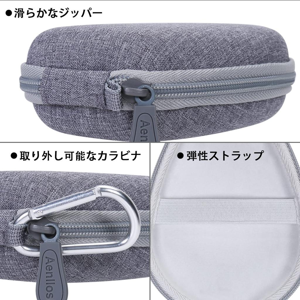 Aenllosi Storage Case Compatible with Sony REON POCKET 5/ 4/ 3/ 2/REON POCKET Wearable Thermo Device/Neck Band Gray (Case Only)