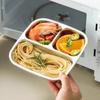Leak Proof Food Container 3/ 4 Grids Student Meal Plate Stainless Steel  Lunch Box  Picnic