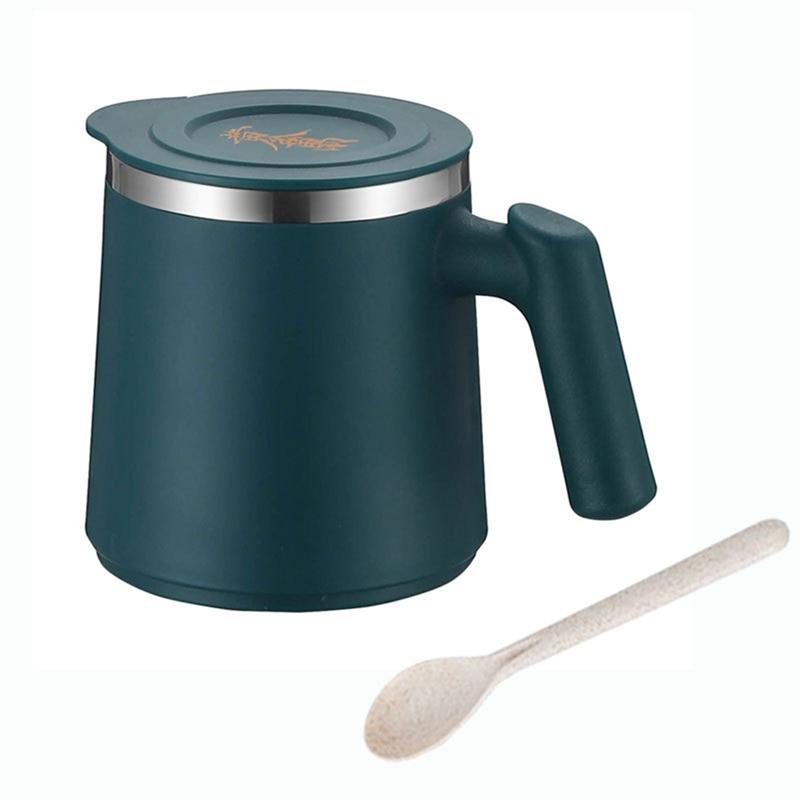 304 Stainless Steel Mug HighValue Coffee Mug Portable Office Heat Insulated Student Water Cup