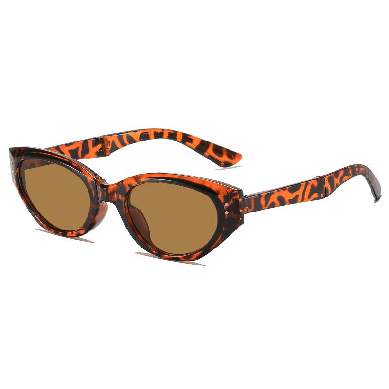 Neue Vintage Faltbare Sonnenbrille Damen Herren Runde Sonnenbrille Weiblich Oval Brillen für Männlich Weiblich Brillen