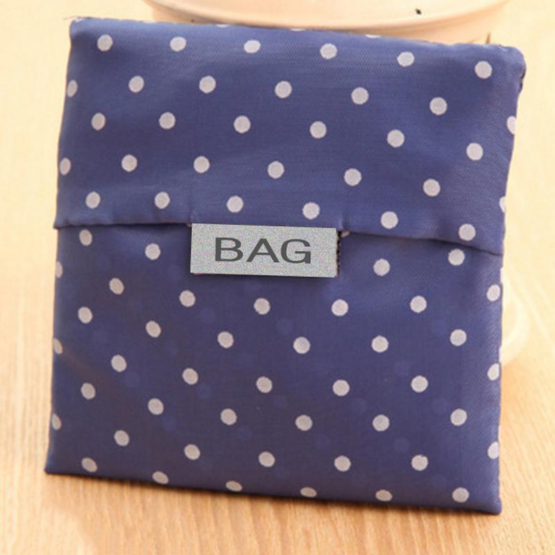 1 шт. - Многоразовая полиэстеровая портативная наплечная женская сумка-тоут, складной мешочек, сумка для покупок, для хранения, для путешествий, для продуктов, карман