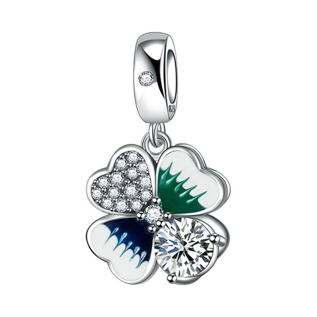 925 Sterling Silver Pizza Trunk Náhlavní souprava Přívěsek Náramek Korálkový Fit Náhrdelník Pro ženy Dárek Jemné šperky