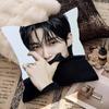 Housse de coussin Célébrité coréenne Byeon Wooseok Housse de coussin carrée tendance Décoration Ins Chambre à coucher Canapé Salon Loisirs