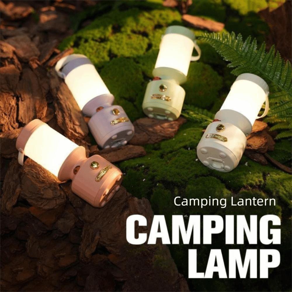 3 Color Stepless Dimming LED Camping Lamp Rechargeable Battery LED Technology Rechargeable Light Hanging Function