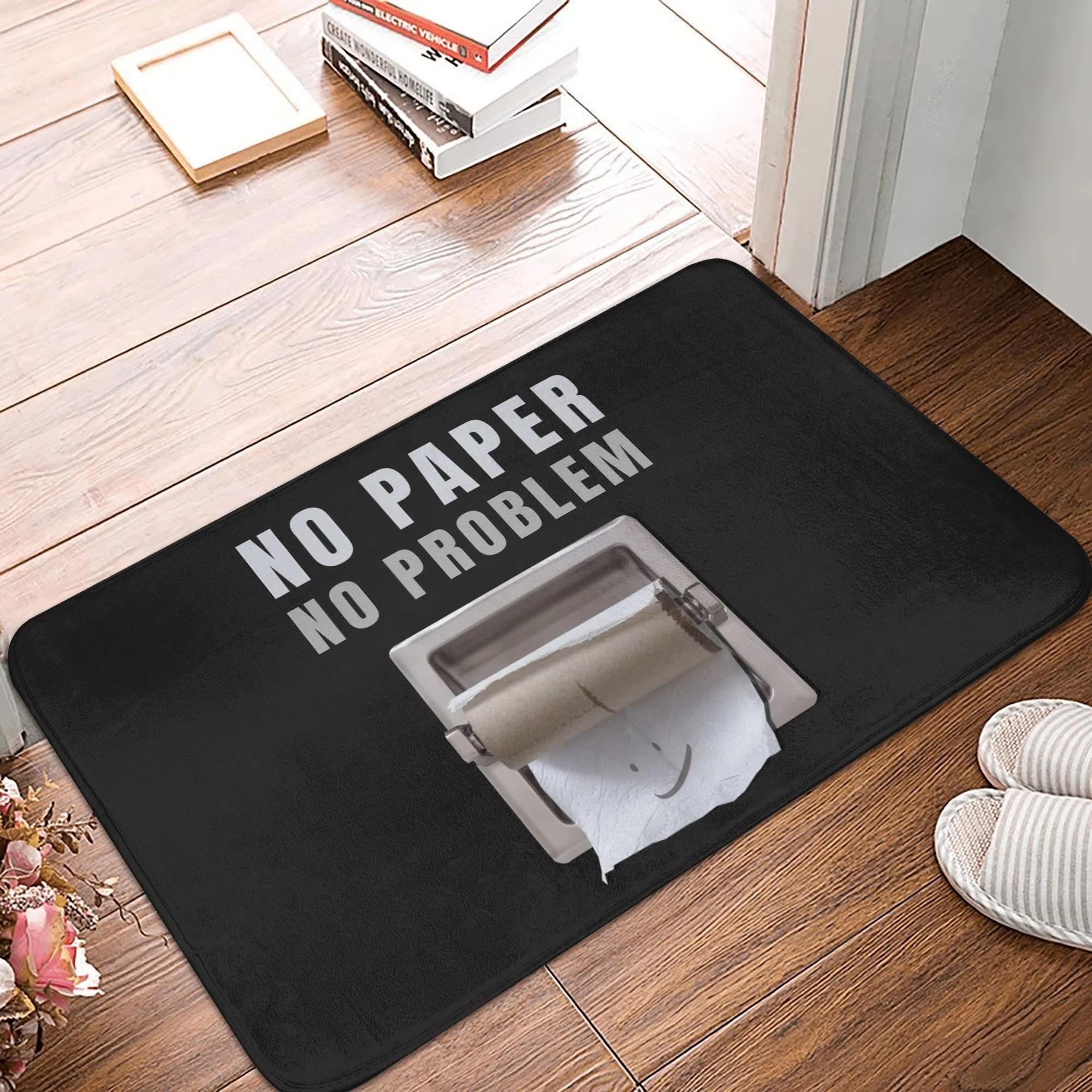 

Playful Raccoon Design Door Mat, Soft Non-Slip for Living Room, Bathroom, Kitchen Room Going To The Toilet Doormat Mat 40x60cm