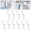 Blind Brackets No-Drill Pack Of 10 Double Roller Blind Clamp Brackets For Window Blind Brackets Hundred Fold Curtain Part Set