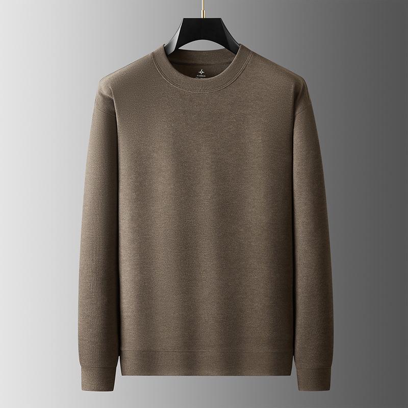 2026 Autumn Men's Loose Fit Plus Size Round Neck Long Sleeve Sweatshirt