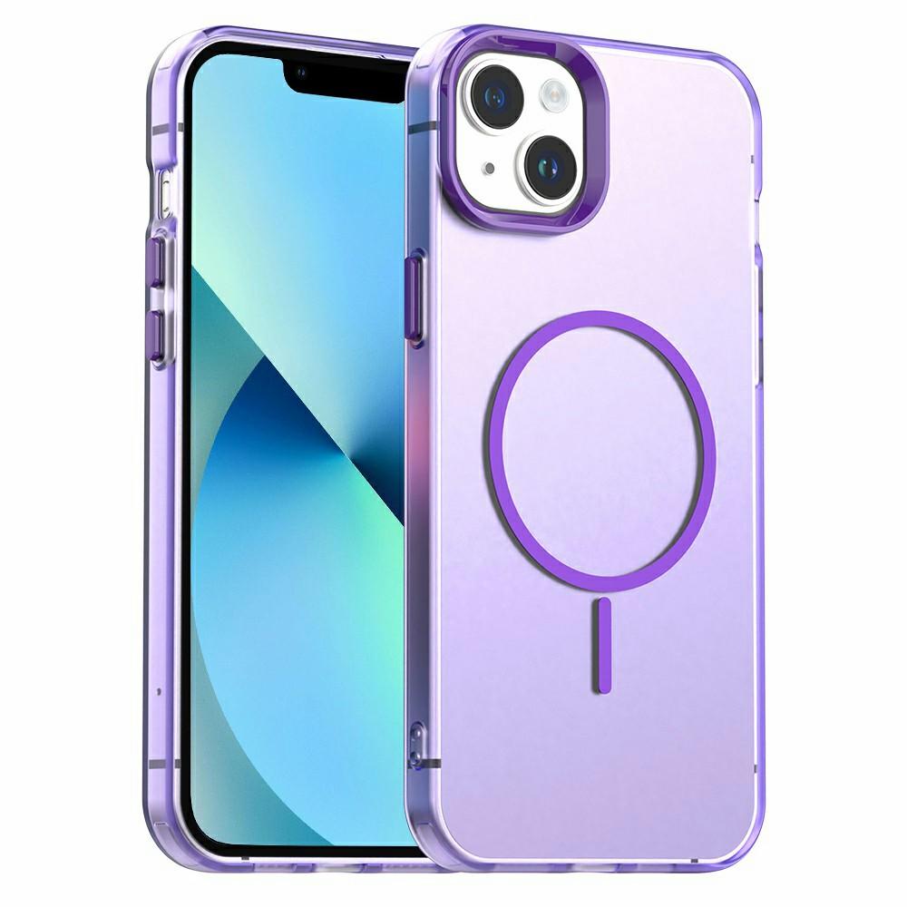 

For iPhone 13 Case Candy Color PC + TPU + PET Phone Cover Compatible with MagSafe
