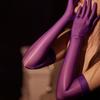 High Elasticity Gloves High Strech Oil Shiny Glossy Sexy Thin Transparent