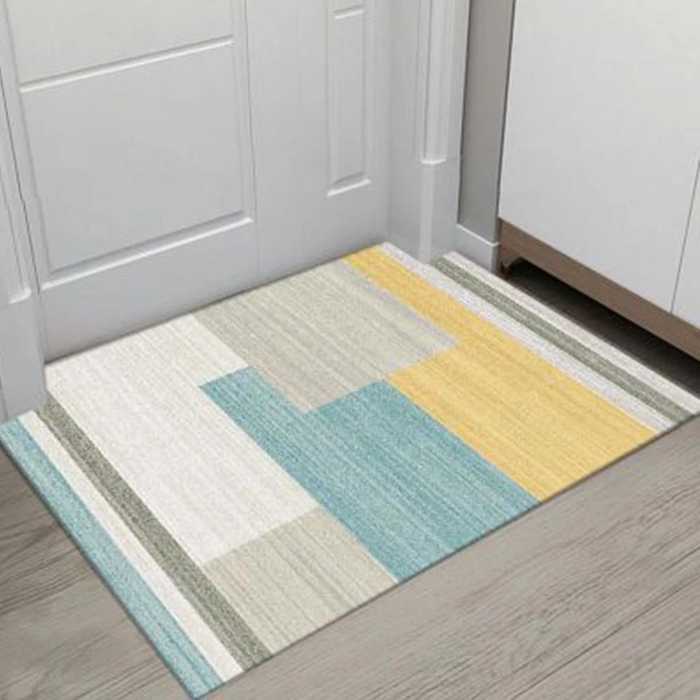 Nordic Absorbent Bathroom Non-slip Foot Mats Outdoor Porch Entrance Door Mat Living Room Carpet Home Rug Bath Mat Flooring Rugs