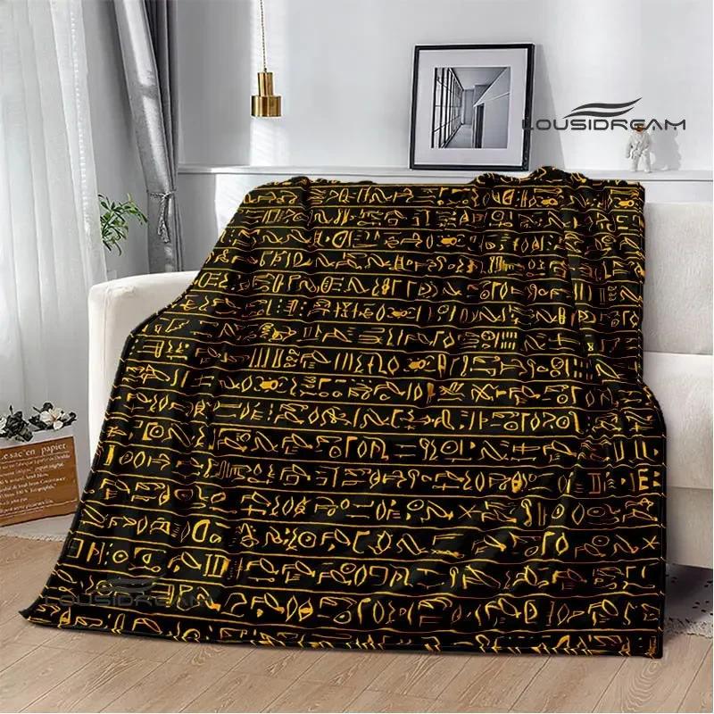 3D Egyptian Pharaoh Oracle Black Cat Printed Blanket Warm Flannel blankets Home bed linings blankets for beds Birthday Gift