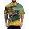 3D Digital Printing T-Shirt Teen Men's Short Sleeve Top Versatile Breathable