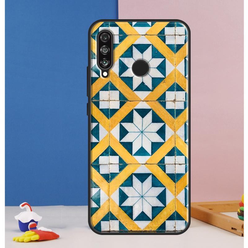 Moroccan Tile Case For Huawei Nova 12i 11i 8i 7i 12s Y73 Y70 Y90 Y60 Y72 Y61 Y91 9 10 SE P40 Lite P30 Pro