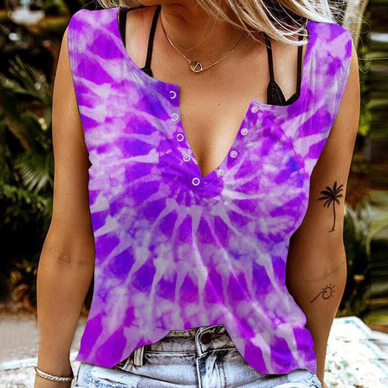 

Women Button-down Tops Summer Fashion Vest Sleeveless V Neck T Shirts Cool and Soft Sexy Tops Breathable Oversize