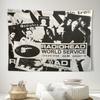 Radiohead Radiohead World Service Issue One Tapestry Black White Artistic Design with Band Members Music Notes Lyrics