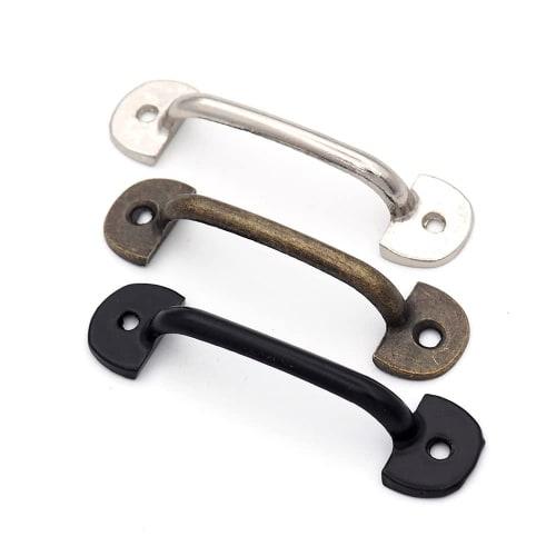 sempiterno 10-Piece Mini Handle Pulls, Very Small Zinc Alloy Handles, Antique Retro Style, 6x1.5cm, Jewelry Box Handles, Gift Box, Package Box Accesso