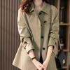 Short trench coat textured coat spring fashion high sense spring and autumn women's clothing autumn women's