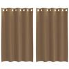 VidaXL Voile Curtains with Eyelets 2 Pcs Light Brown, Net Curtain, Sheer Curtain, Window Voile, Treatment 4102126