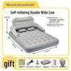 Elevated Flocked Inflatable Mattress with Built-in Pump and Moisture-Proof Pad