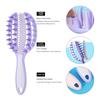 Plastic Massage Comb 2 in  1 Openwork Comb High Quality Hair Straightening Comb  Wash Hair
