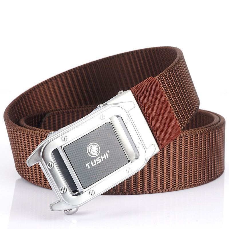 Fashionable All-matching Automatic Men's Belt Outdoor Quick-drying Nylon Casual Canvas