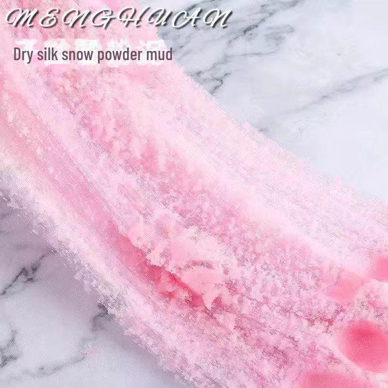 

«Новый цветной шелковый грязевой слайм ручной работы для знаменитостей»: «Душевная игрушка для снятия стресса для любителей рисования» Pink Silk Mud