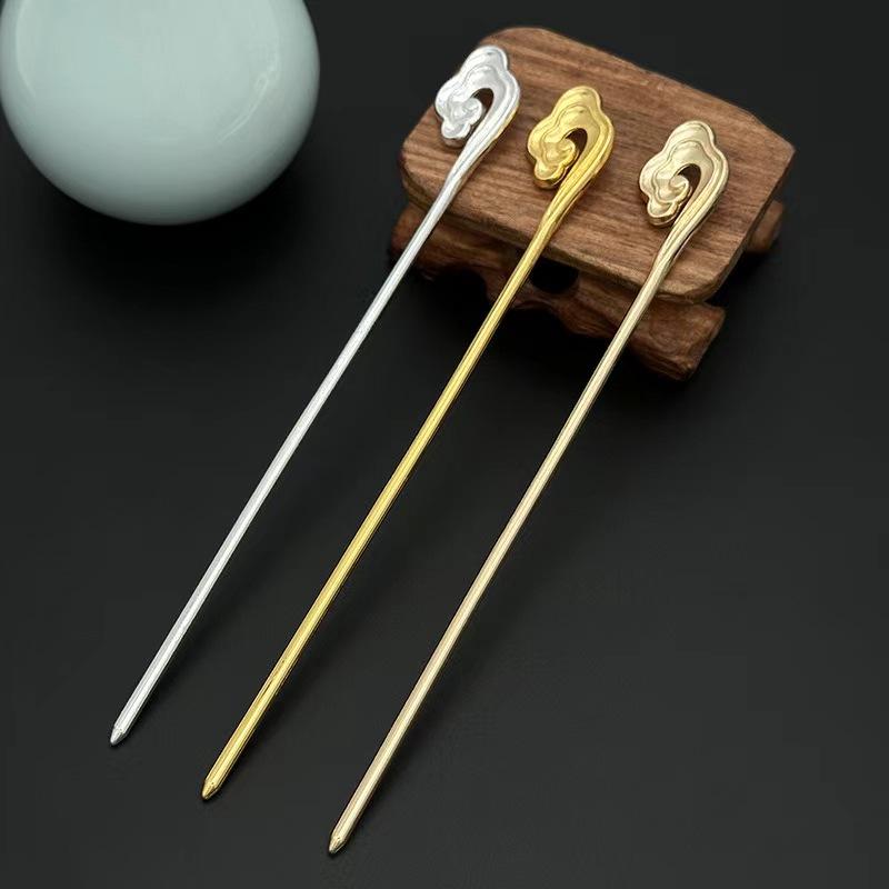 1pc Women's Elegant Hair Needle Chinese Style Auspicious Cloud Hair Stick Daily Party Wear Girl Fashion Jewelry Hair Accessories
