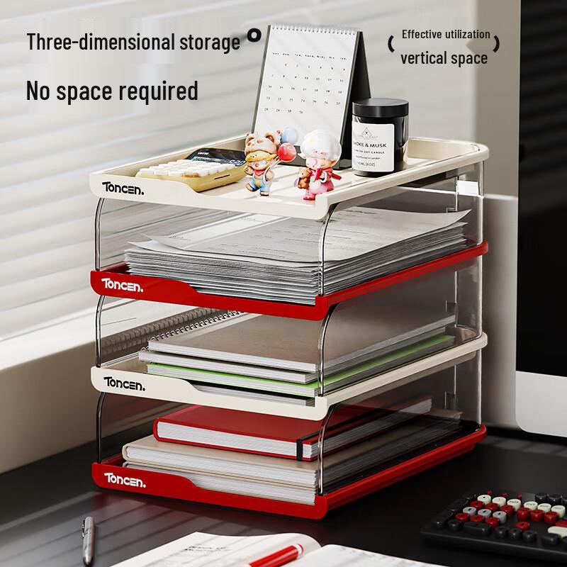 Stapelbare Büro-A4-Dokumentenaufbewahrungsbox