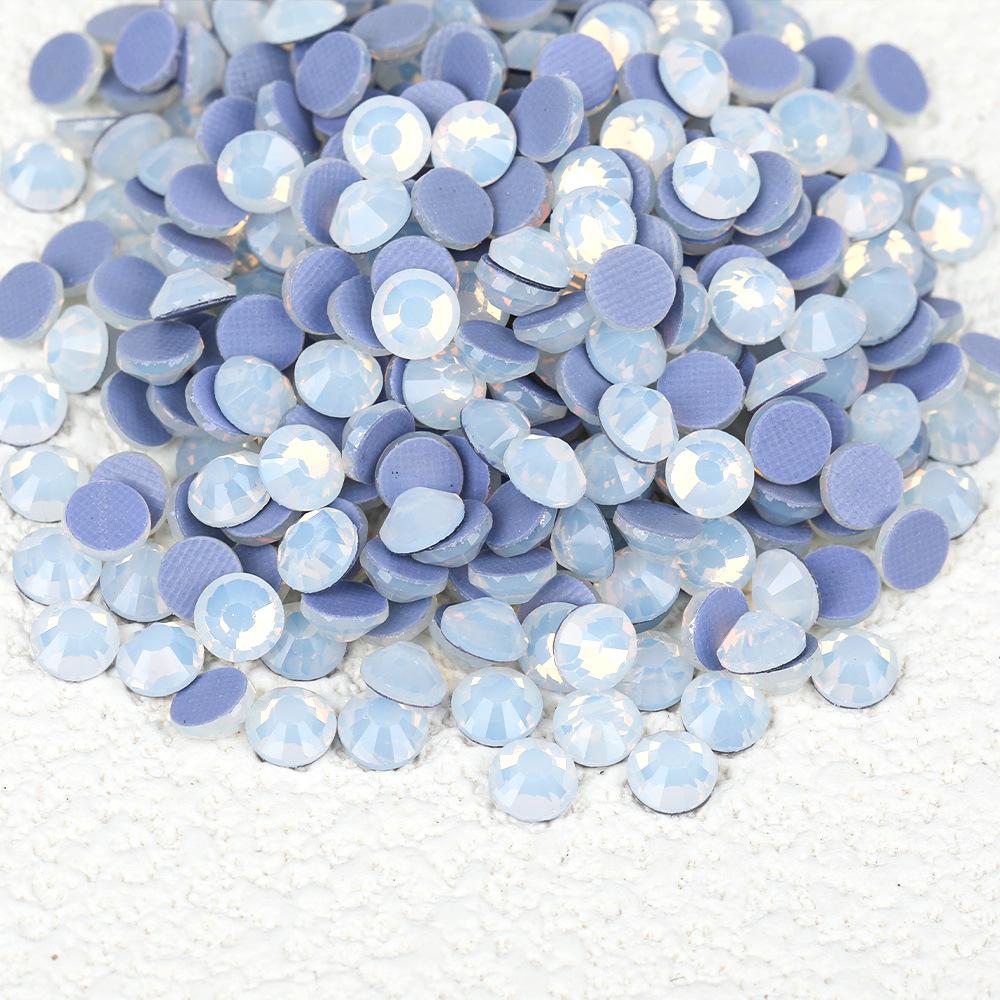 Weichen, Bază din Plastic de Înaltă Calitate Leave-In Diamante Colorate, Diamante pentru Manichiură, Autocolante Rotunde din Cristal pentru Bricolaj, Accesorii Bijuterii cu Diamante