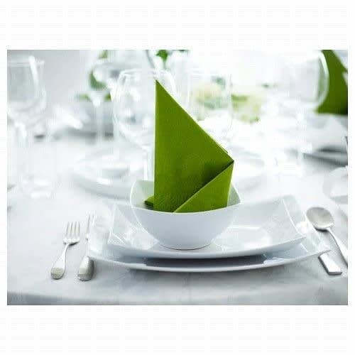 FANTASTISK / Paper Napkins / Green / 40 x 40 cm 50 pieces IKEA