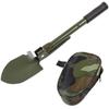 Outdoor Camping Multi-functional Foldable 4-in-1 Stainless Steel Lifesaving Shovel For Camping Compact Outdoor Engineering Tool