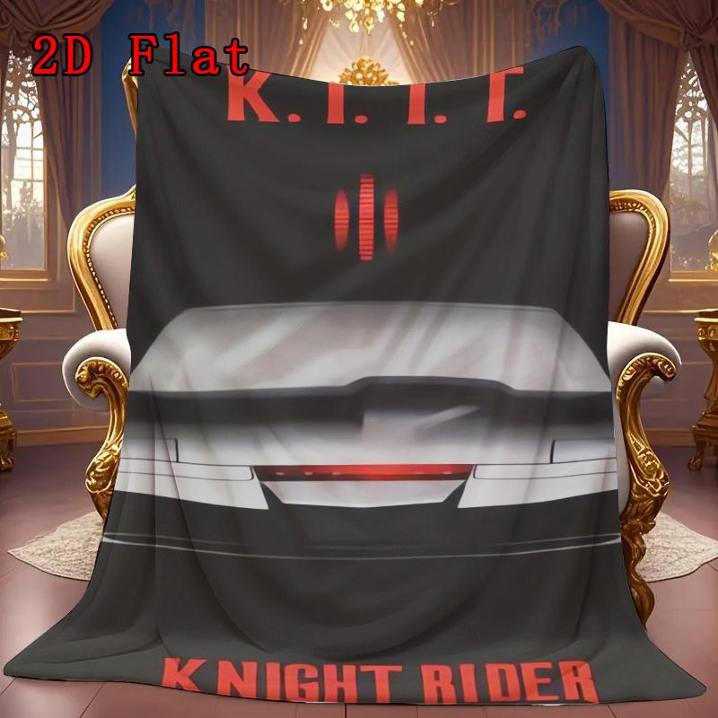 Knight-Hero 2D Flat Pattern Flannel Blanket High quality All Seasons Warmth and Comfort Perfect for Christmas Gifts.
