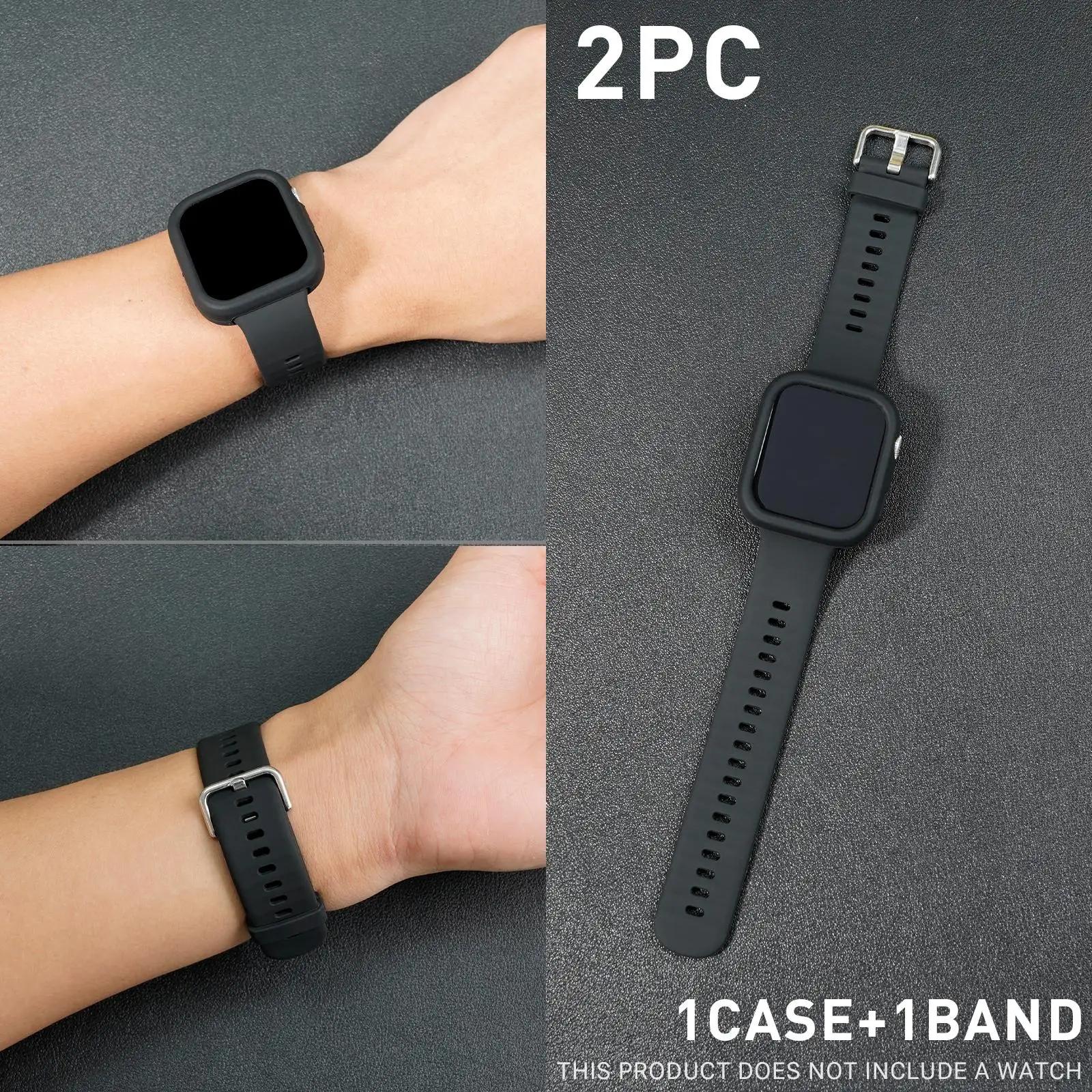 

BUSKOZ 1/2 комплекта Силиконовый ремешок для Huawei Fit3/Fit4/Fit4 Pro Светящийся в темноте ремешок + Чехол Светящийся аксессуар для ночной видимости For HUAWEI fit3