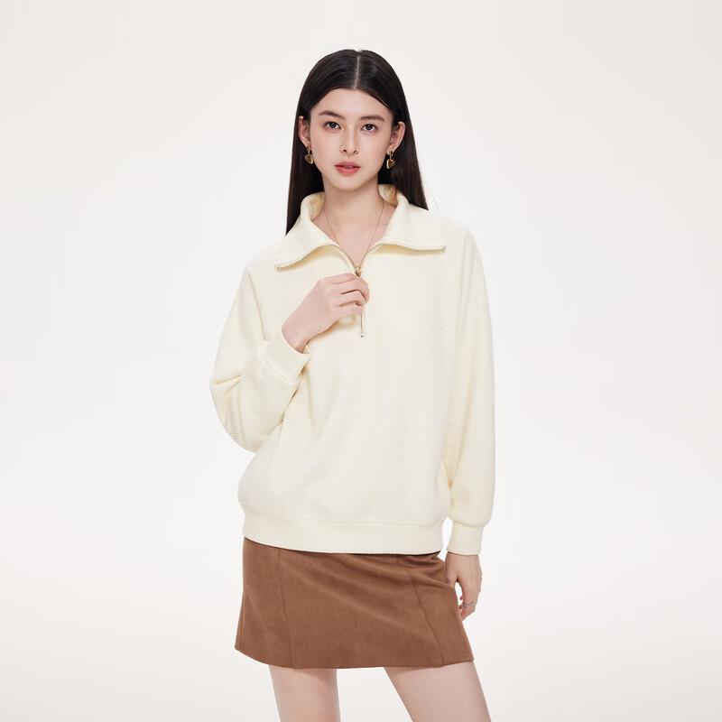 

FivePlus Women s Lapel Long-Sleeve Sweatshirt M