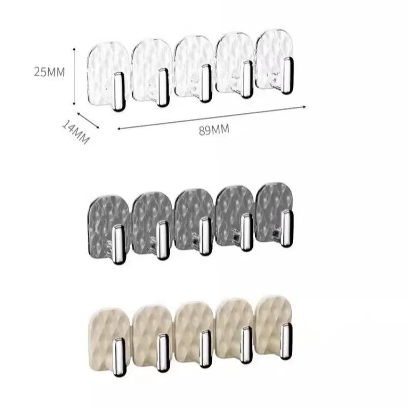 5-20pcs Multi Row Mini Hook Necklace Storage Rack Jewelry Display Rack Hanging Necklace Racks Hanging Necklace Wall Hangings